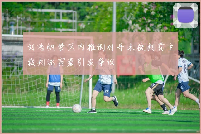 刘浩帆禁区内推倒对手未被判罚主裁判沈寅豪引发争议